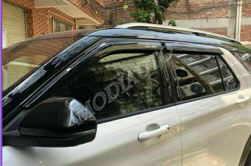 for Ford Explorer 20-24 Black Window Visor Vent Sun Shade Rain Guard Door Visor