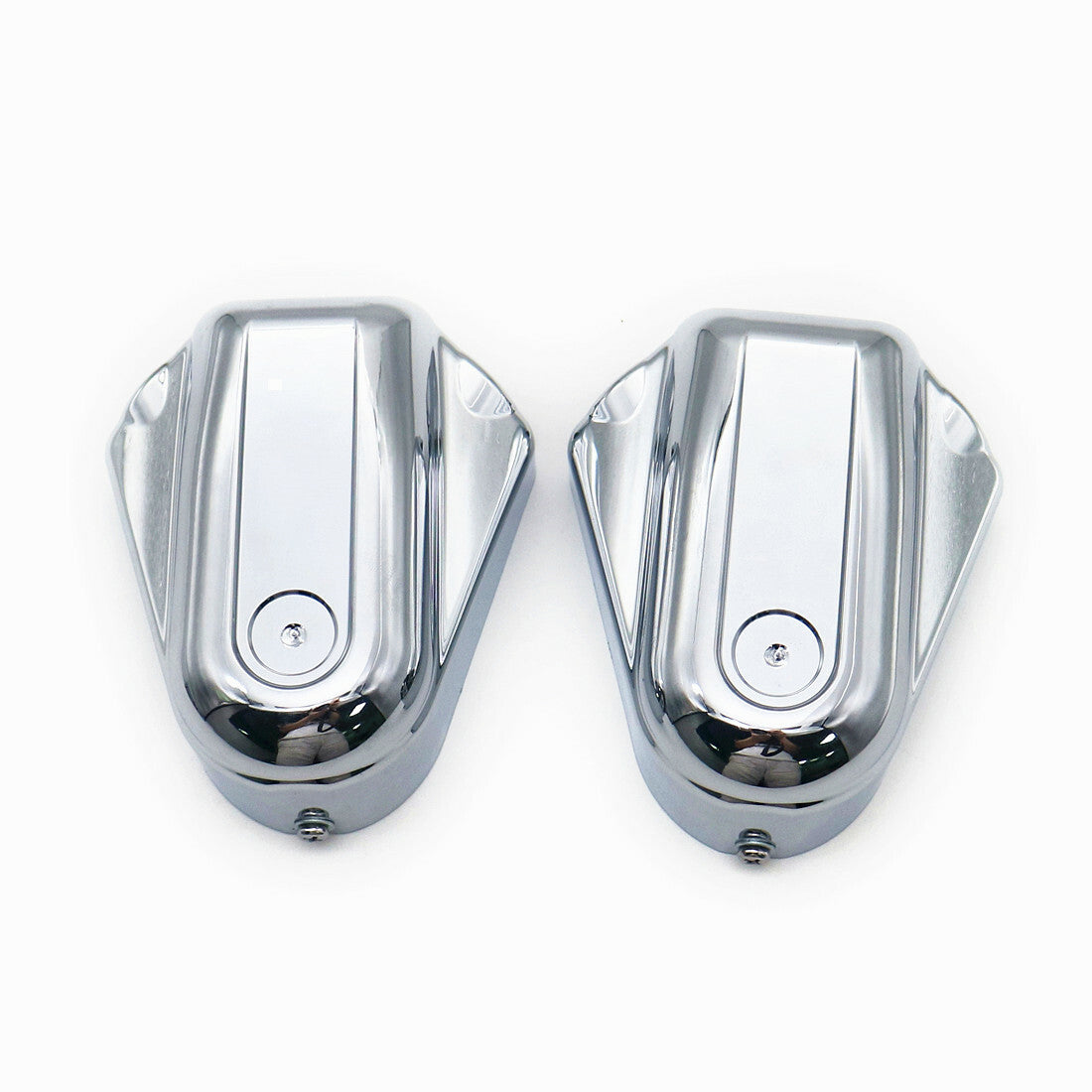 Chrome Bar Shield Rear Axle Covers Swingarm Cap for Harley SoftailSlim FLS FLSTN Q