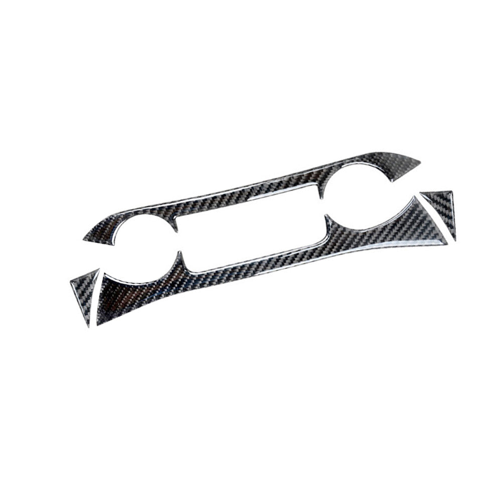 Red Carbon Fiber Headlight Switch Air Vent Cover Trim For 6Series M6 2004-10 v