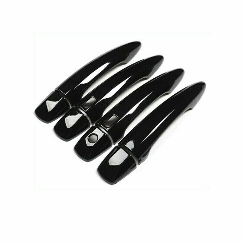 10X Gloss Black Outer Door Handle Moulding Cover Trim For 20-2023 for Nissan Sentra