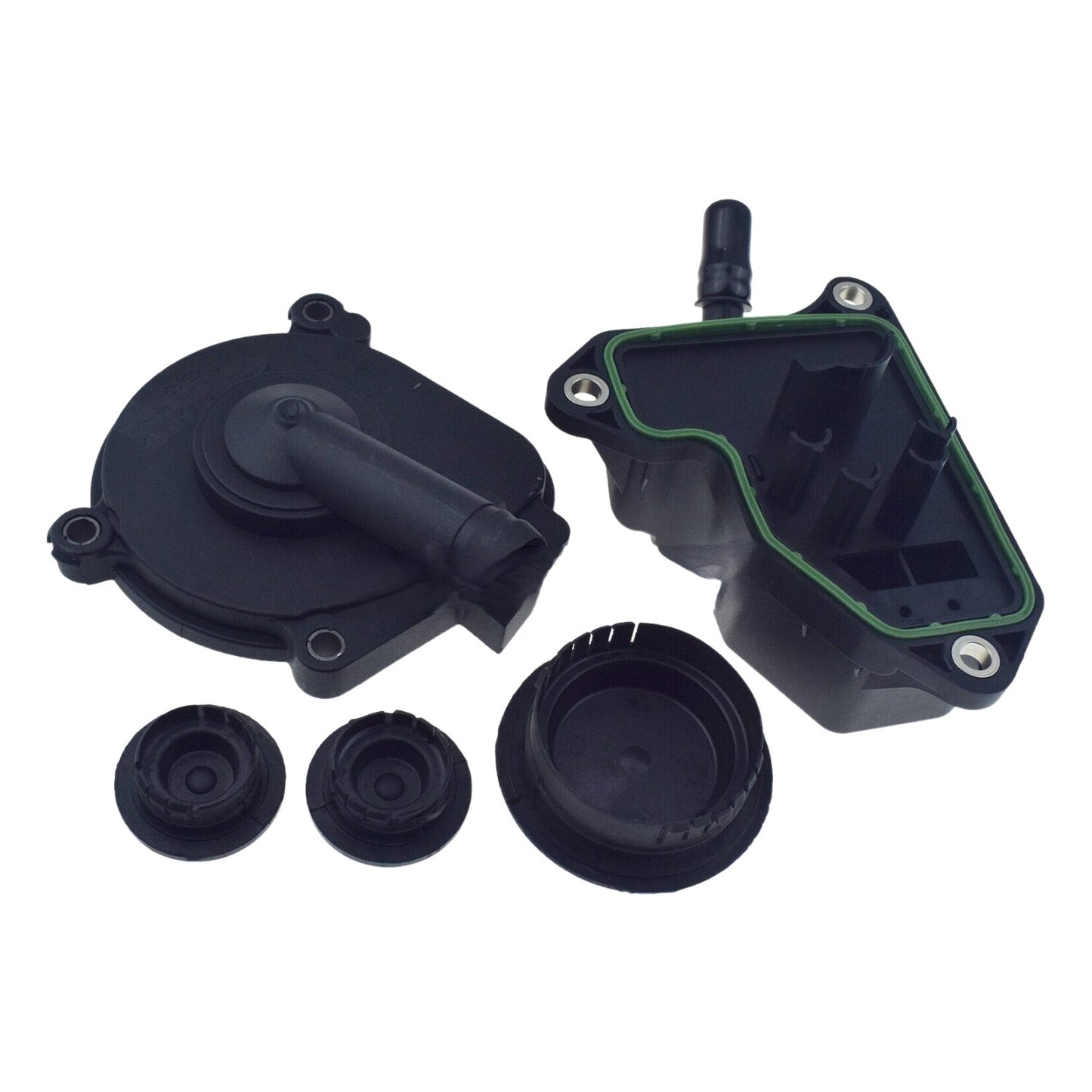 Crankcase Vent Valve Cover Cam Plug Oil Separator Kit Fits for Benz C350 ML350