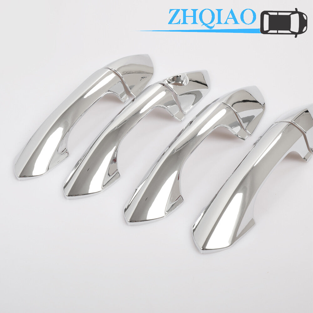 4Pcs Chrome Door Handle Cover Fits for Ford Escort 2015-2020