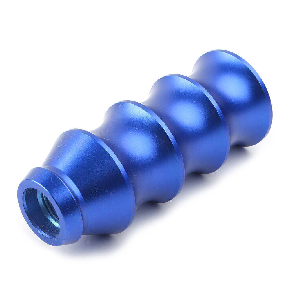 Universal Bambo Style Aluminum Manual Gear Stick Shift Knob Lever Shifter Blue Q