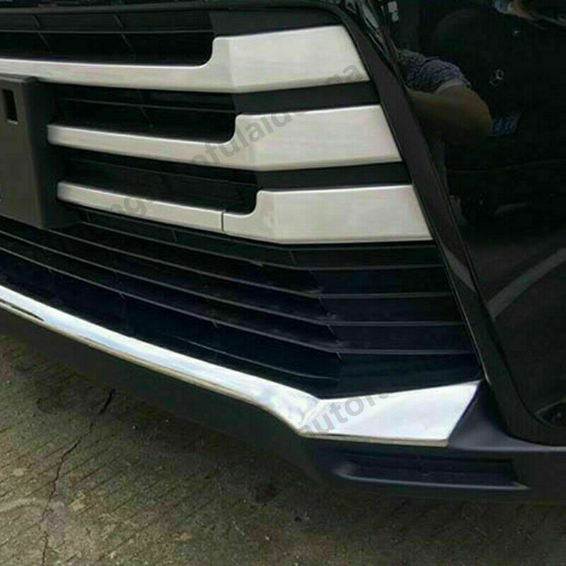 Chrome Front Bumper Lid Grille Bottom Cover Trim for Toyota Highlander 2017-2019