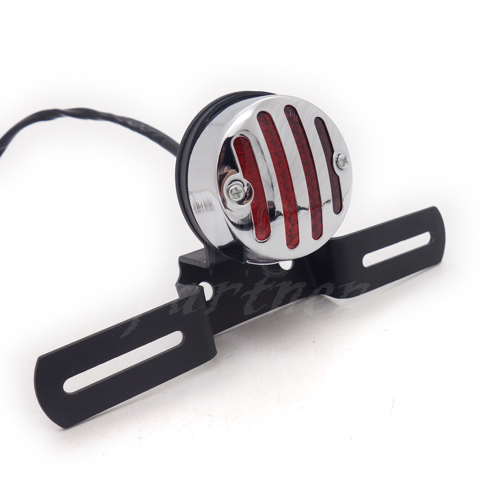 Grill LED Rear Tail Brake Stop Light Lamp for Harley Chopper Touring ATV Custom Q