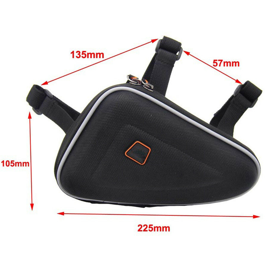 Motorcycle Saddle Storage Bag Engine Guard Mount Case Pouch Accessories Black Q