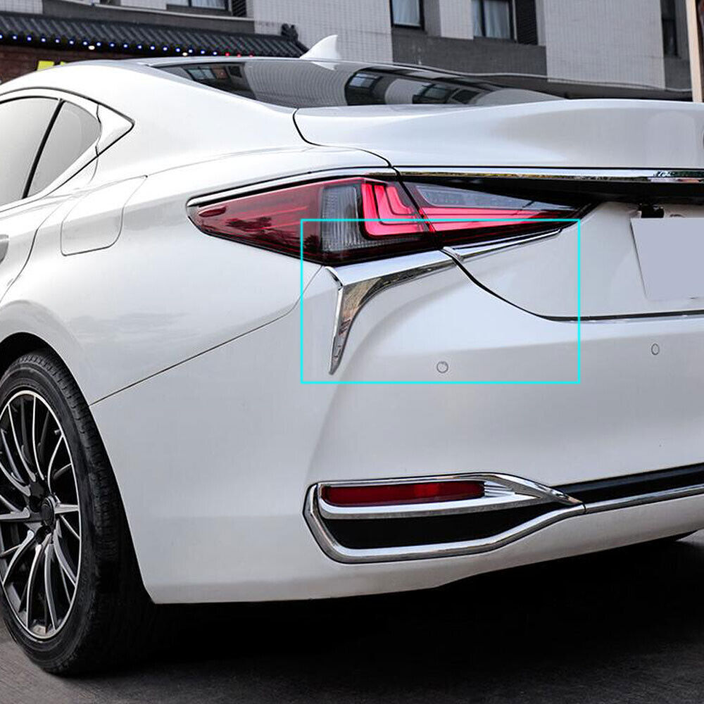 4x for Lexus ES250 300h 350 2019-2023 Chrome Rear Tail Light Lamp Trim Cover Set