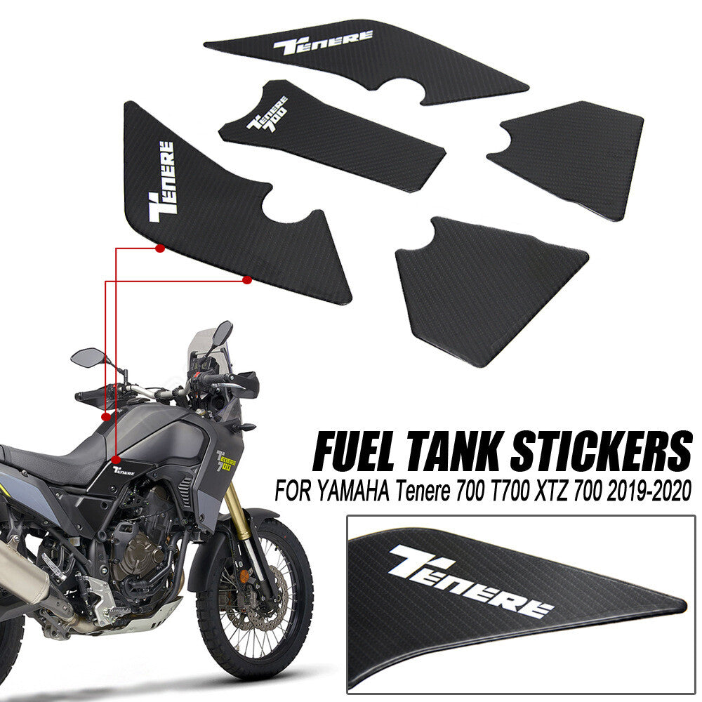 Rubber Pad for Yamaha Tenere700 XTZ700 Rainproof Non-Slip Side Fuel Tank Sticker