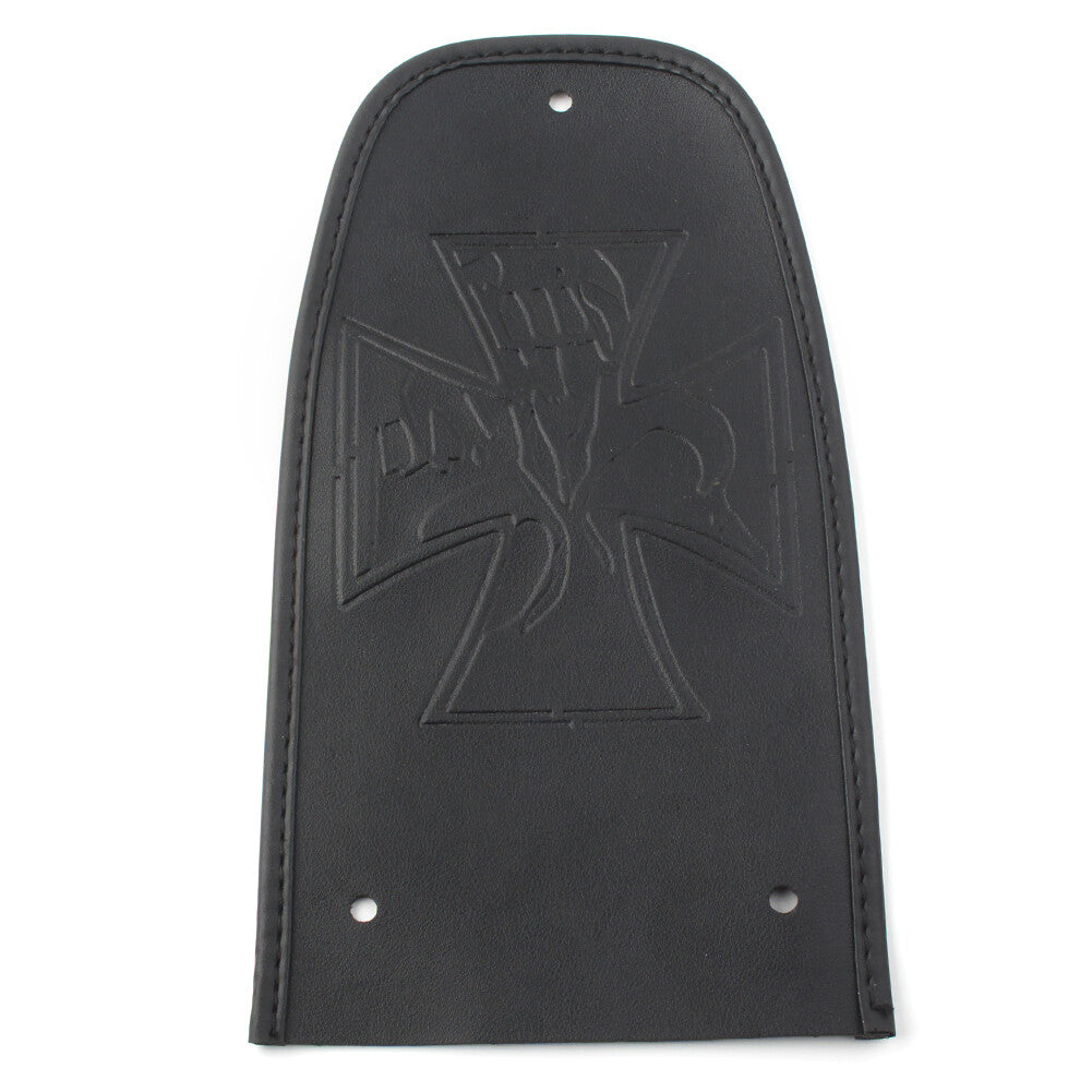 Black Flame Stitch Leather Rear for Seat Fender Bib for Harley Road Glide FLTRX