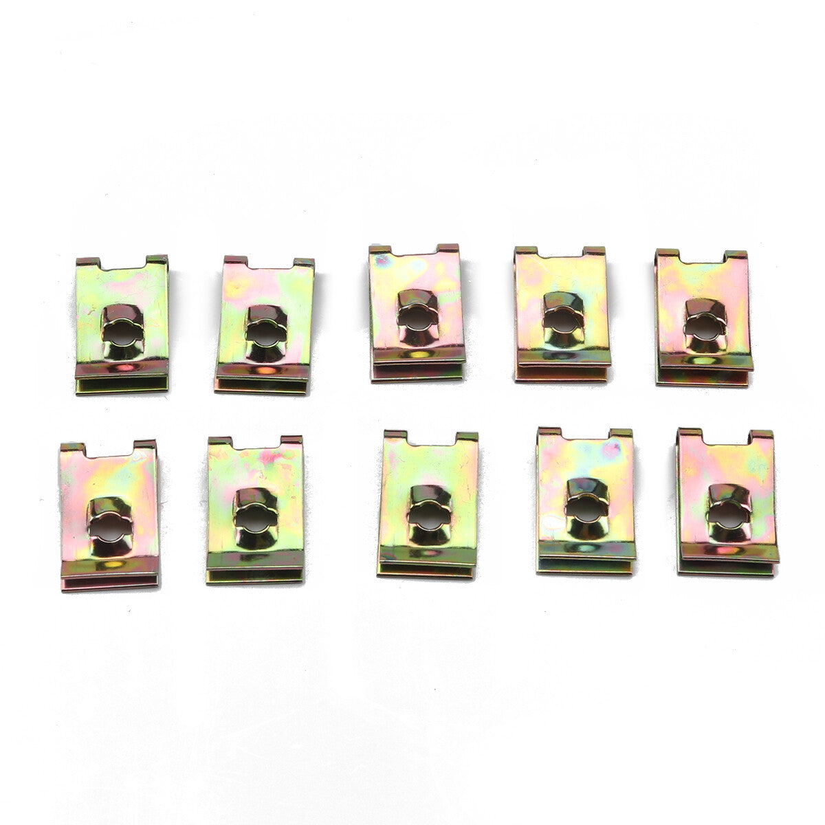 Car 80Pcs U Nut Fasteners Assorted Self Tapping Screw U Clips Kit Accessories