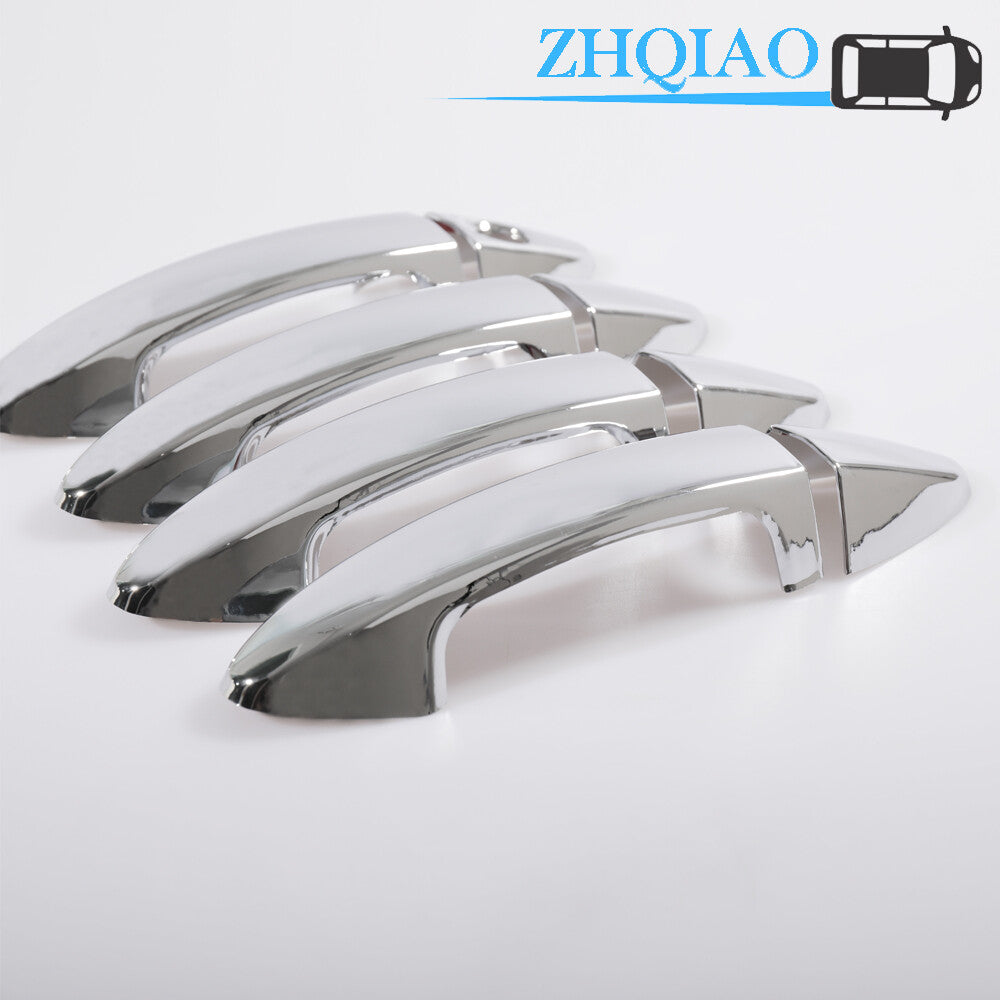 4Pcs Chrome Door Handle Cover Fits for Ford Fiesta Ecosport 2013-2019