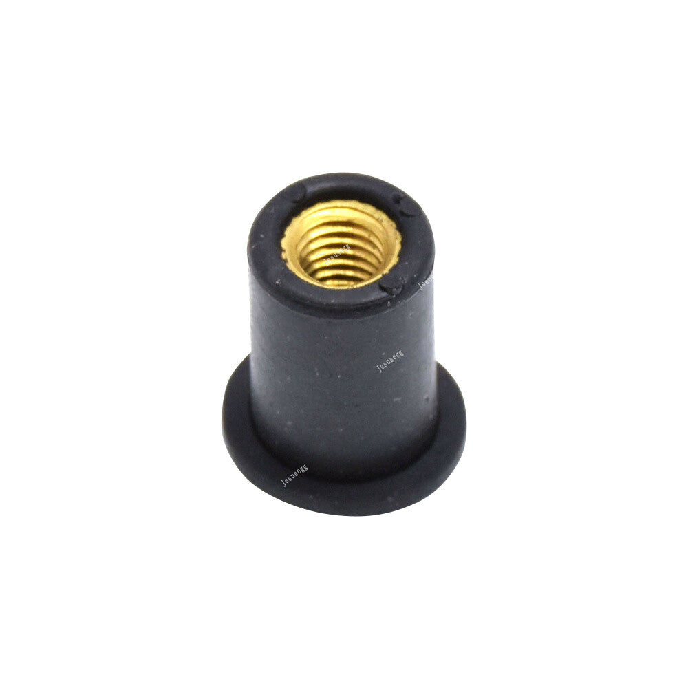 10X M5 Rubber Well Nut Windscreen Fairing Wellnuts for Yamaha for Honda for Harley ATV Q