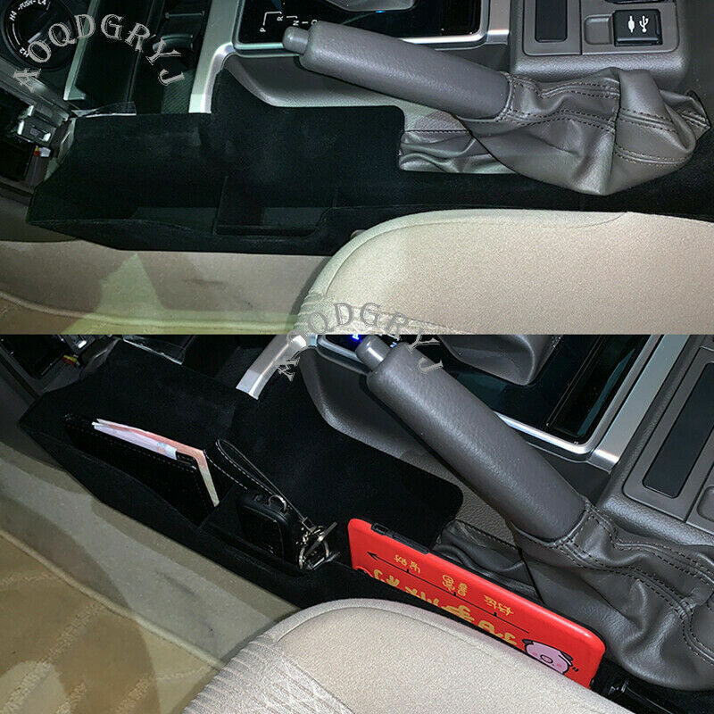for Toyota Prado 2018-21 Black/Beige for Seat Crevice Gap Storage Box Organizer Left