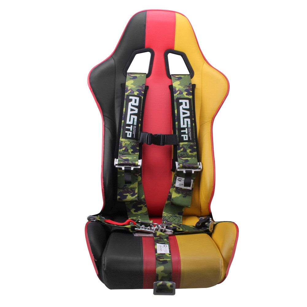 3 Universal Camouflage 5 Point Camlock Quick Release Racing Car Belt Harness Q