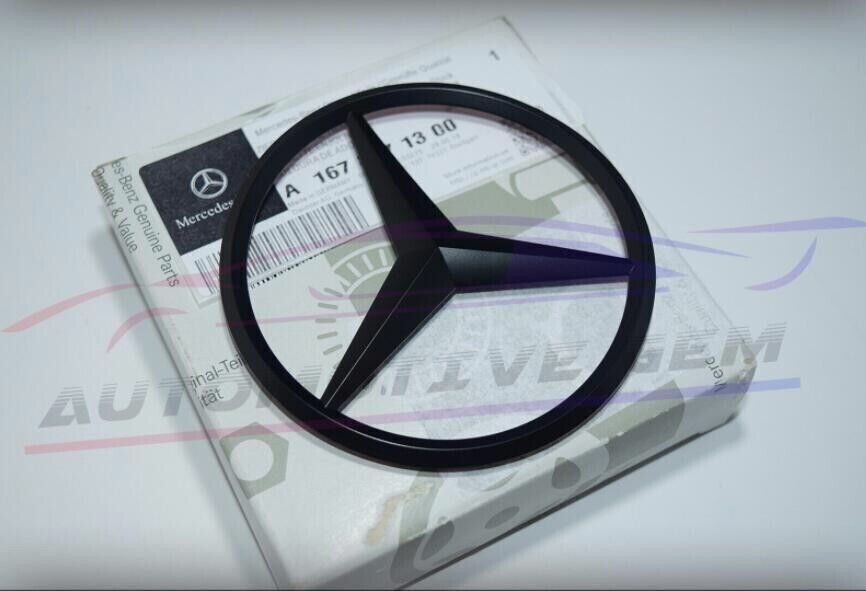 FOR X167 GLS FOR MATTE BLACK Star Emblem Rear Trunk Lid Badge AMG GLS450