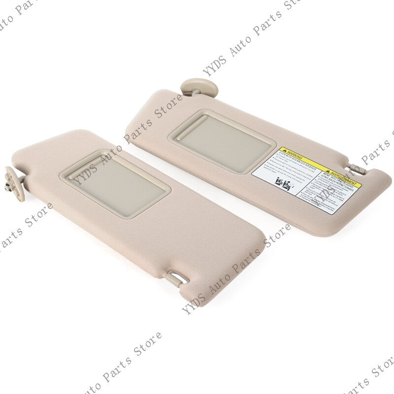 LHRH Sunshade Beige Sun Visor for Toyota Tacoma 2005-2014 With Mirror Cover