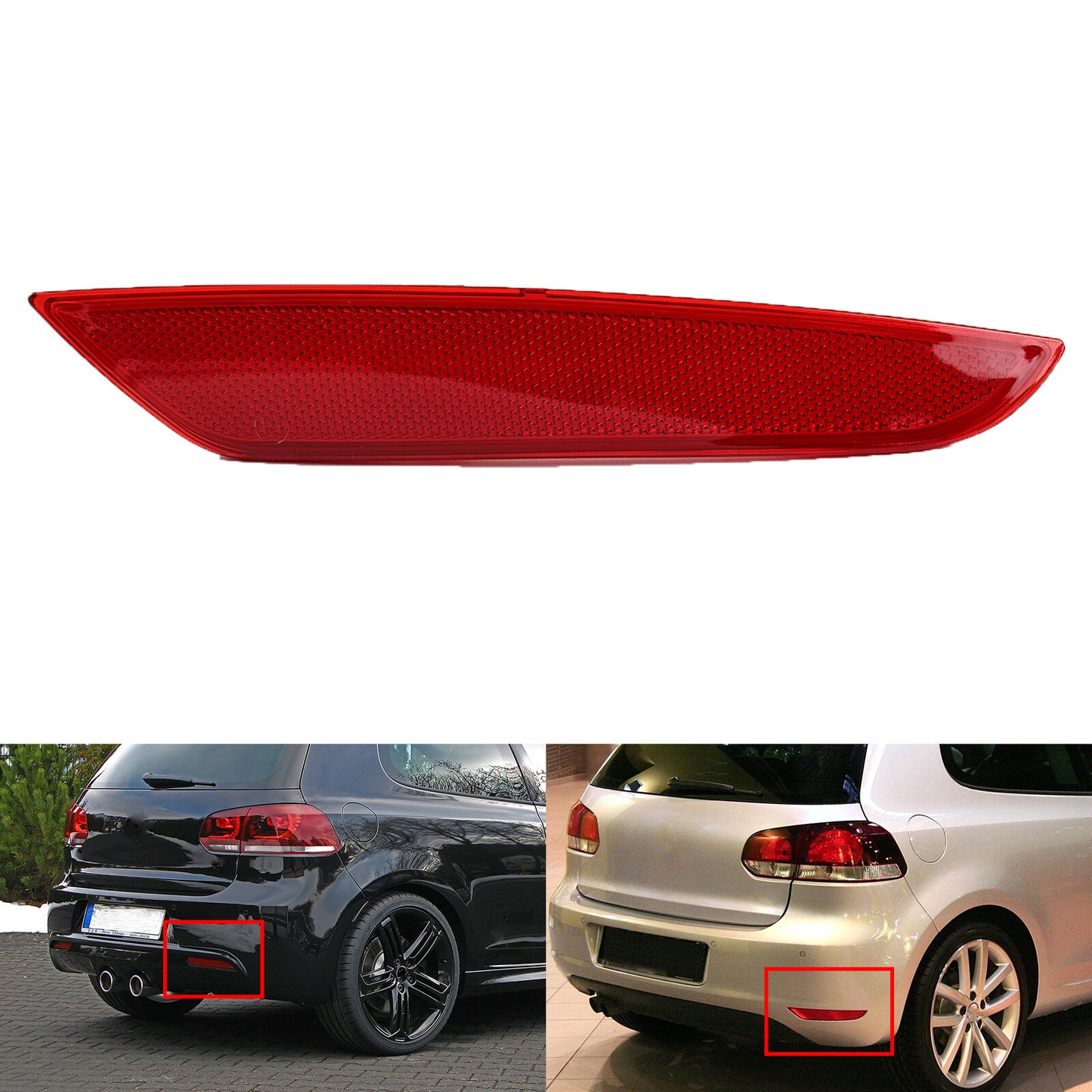 Rear Bumper Reflector Rear Fog Light Right for VW for Golf for A6 MK6 2009_2013 Q