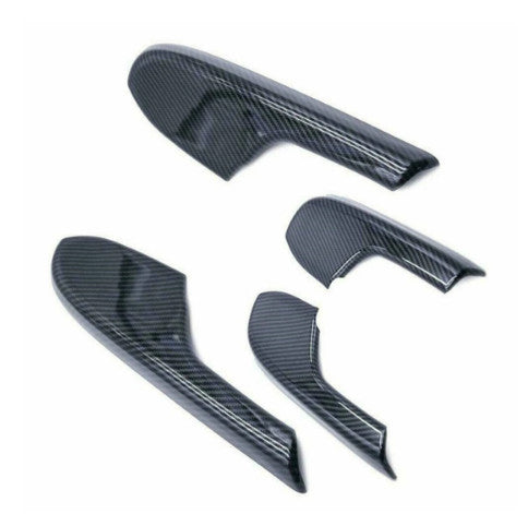 Carbon Fiber Interior Door Armrest panel trim Cover for Honda for Civic 2016-2020