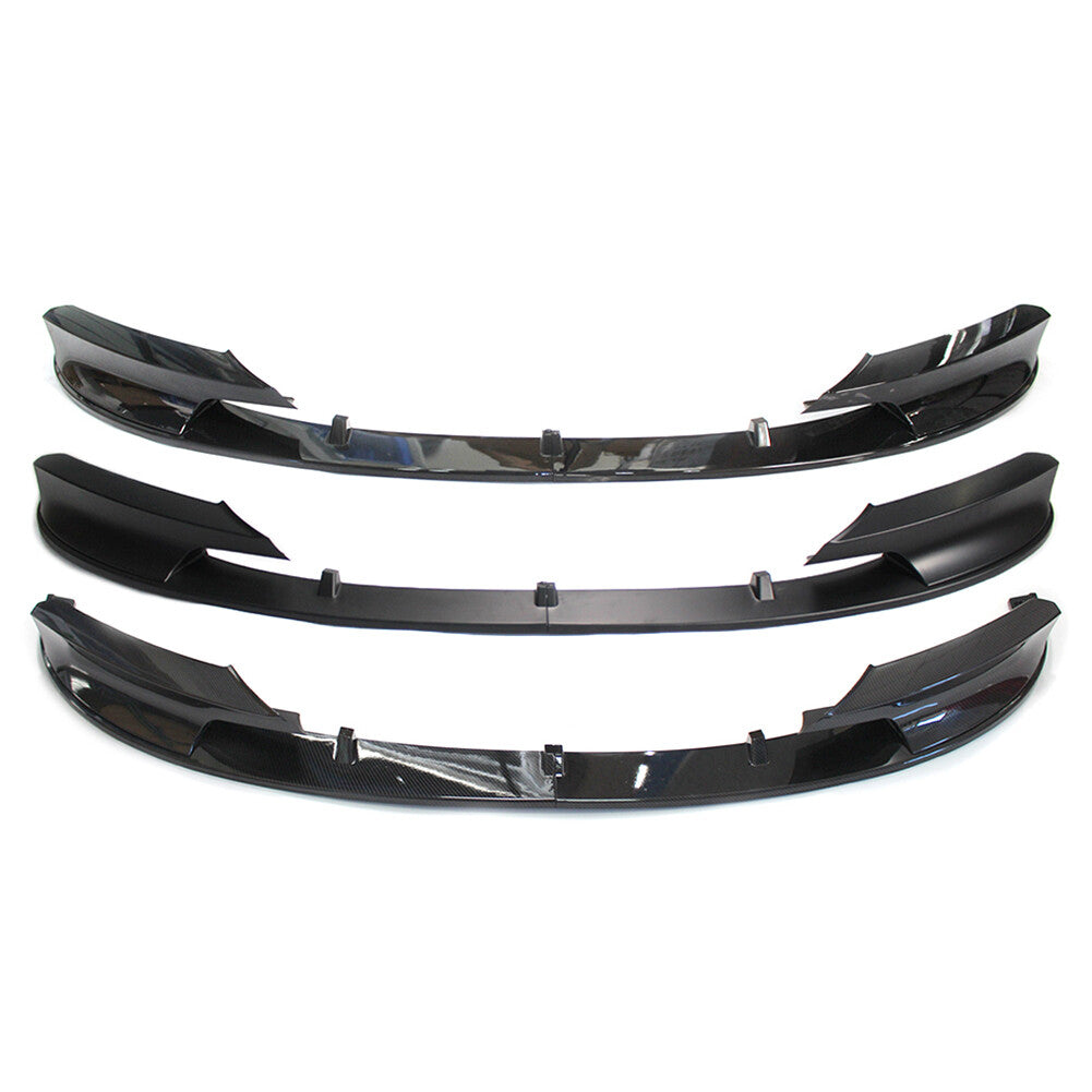 Gloss Black Front Bumper Lip Chin Spoiler Splitter for BMW F30/F31 2012-2018