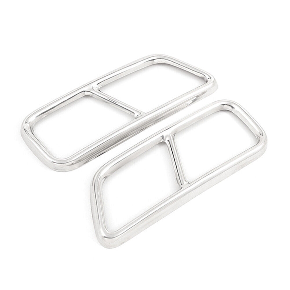 Stainless Steel Exhaust Muffler Tail Pipe Cover Trim for Cadillac XT5 16-20