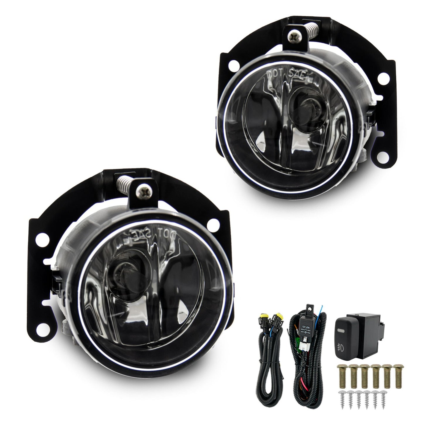Pair of Front Fog Lights fit for 2010 - 2015 Outlander Sport Left + Right- v