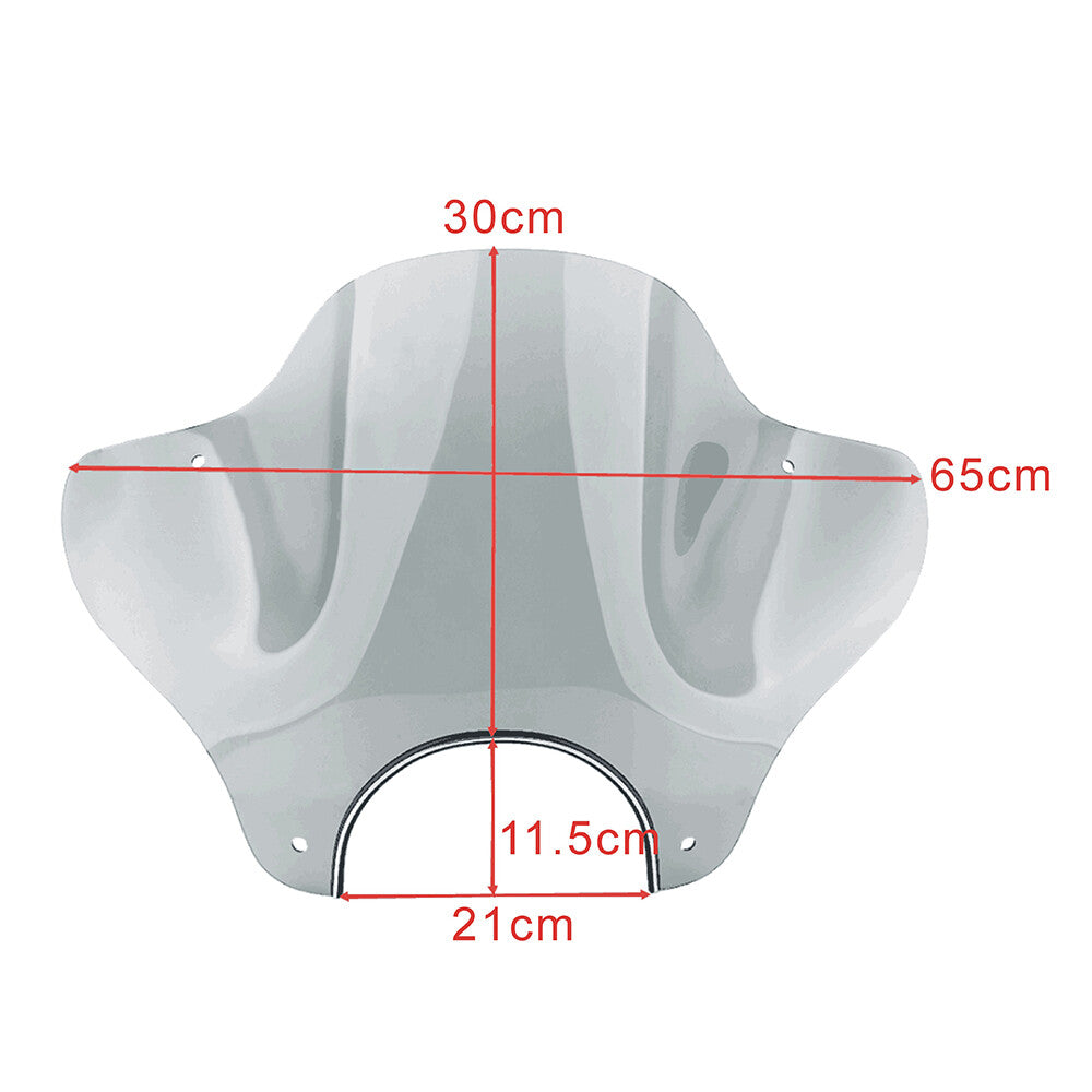 Motorcycle 7 Screen Windshield Windscreen Mounting For Cruiser for Honda Harlay