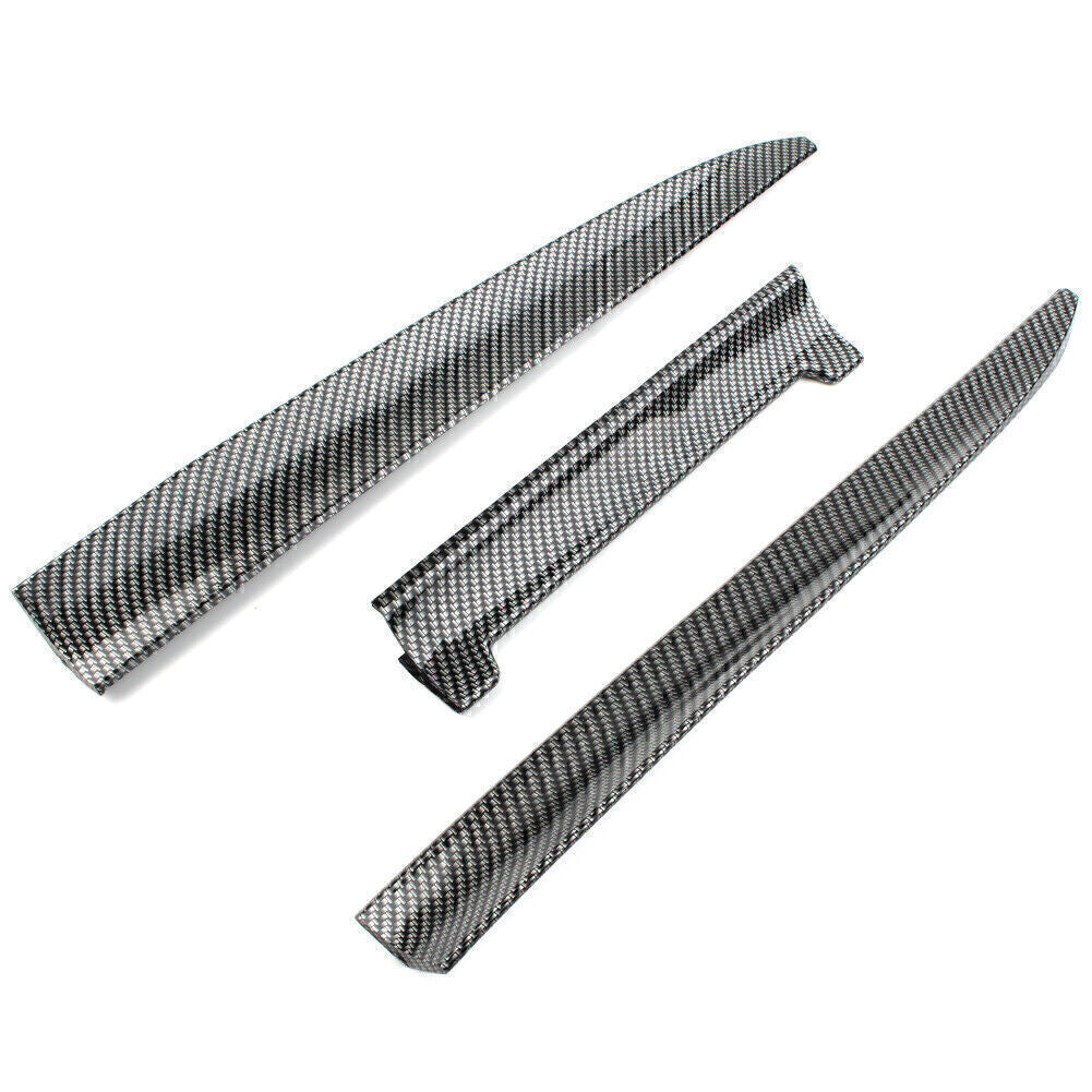 Carbon Fiber Rear Wing Lip Spoiler Tail Trunk Roof Body Trim Cover Universal