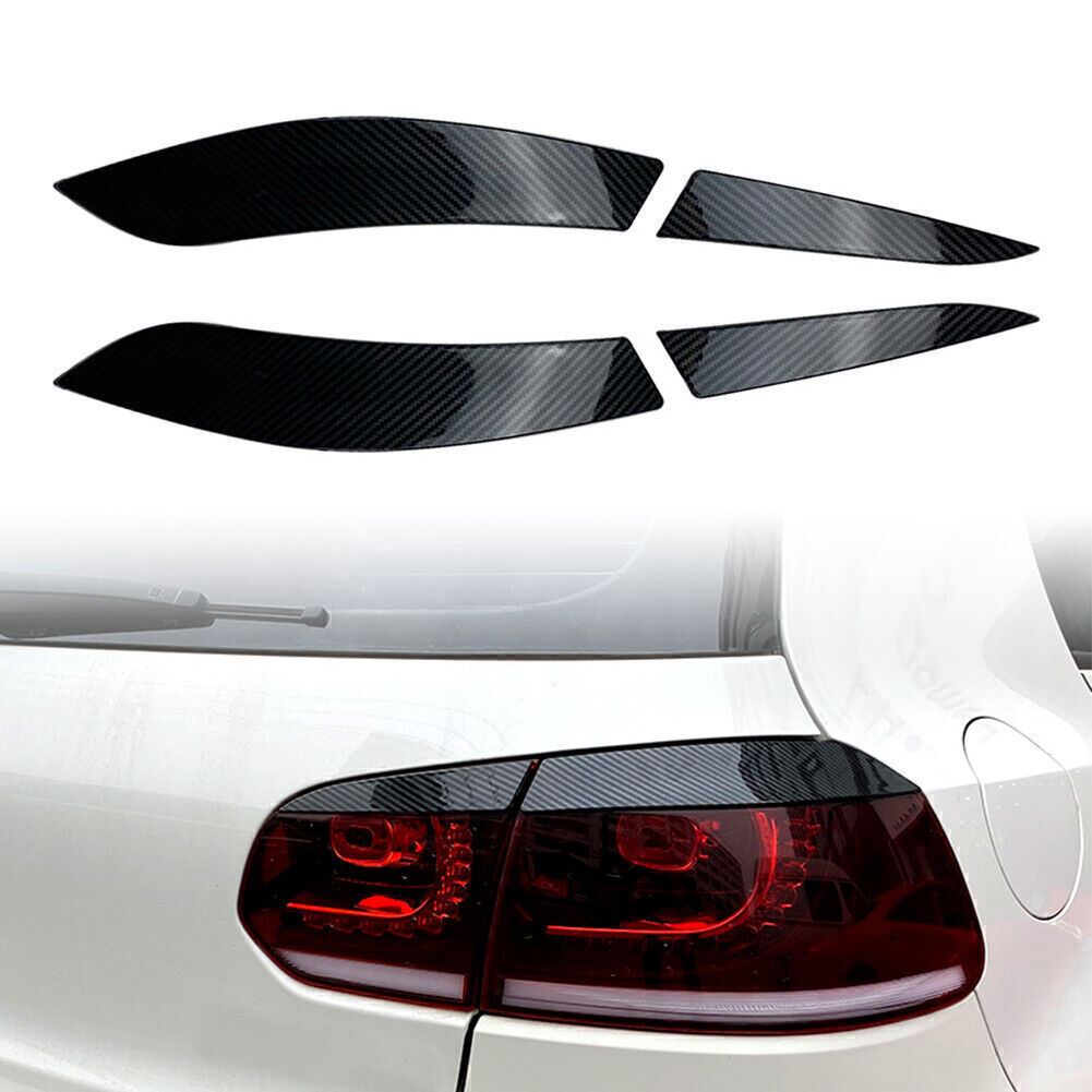 2X ABS Rear Tail Light Lamp Eyelid Trim Cover Fit 2008-2013 for VW for Golf 6 MK6