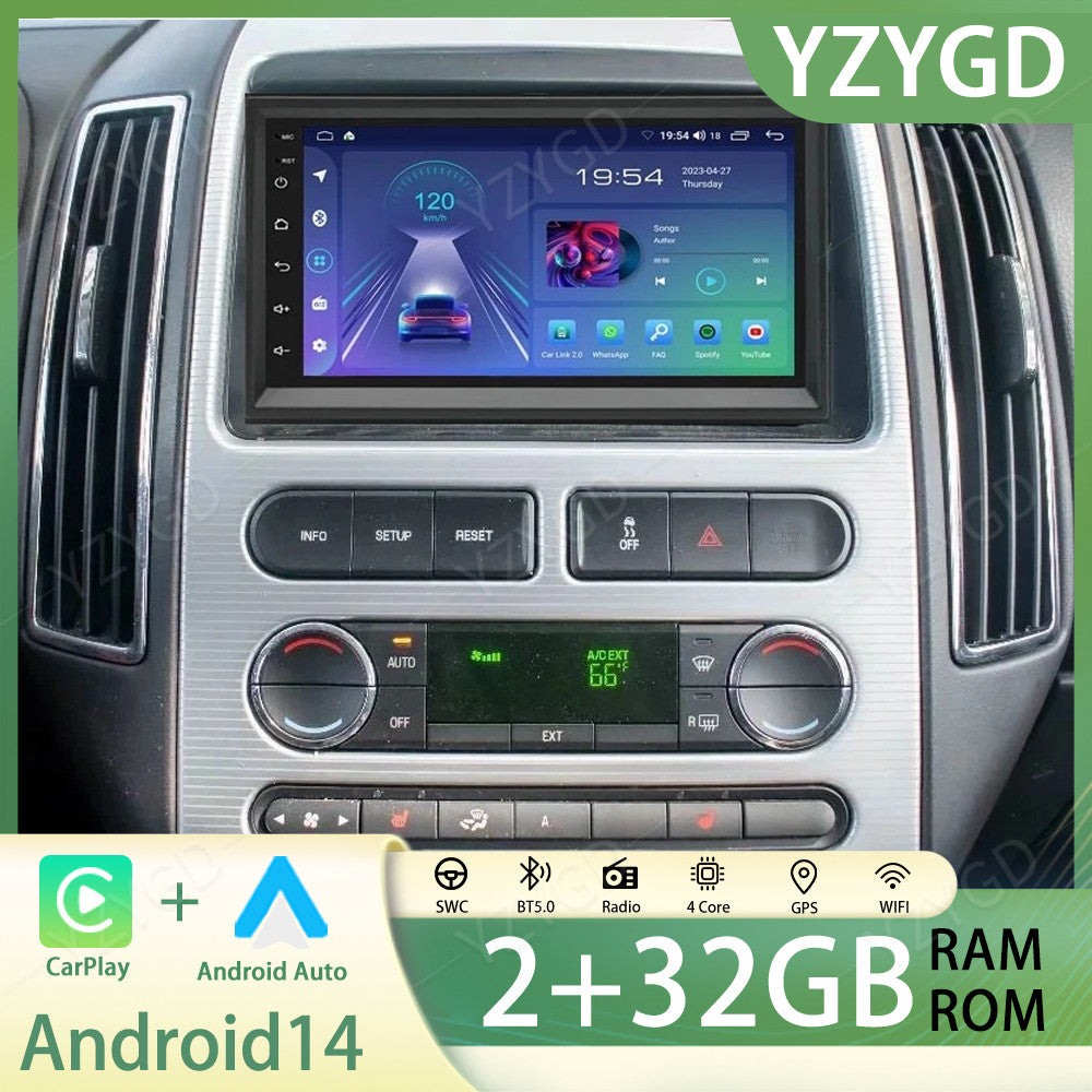 CarPlay Stereo Radio 7 for Ford Edge 2007-2010 Android 14 GPS Navi Screen Wifi