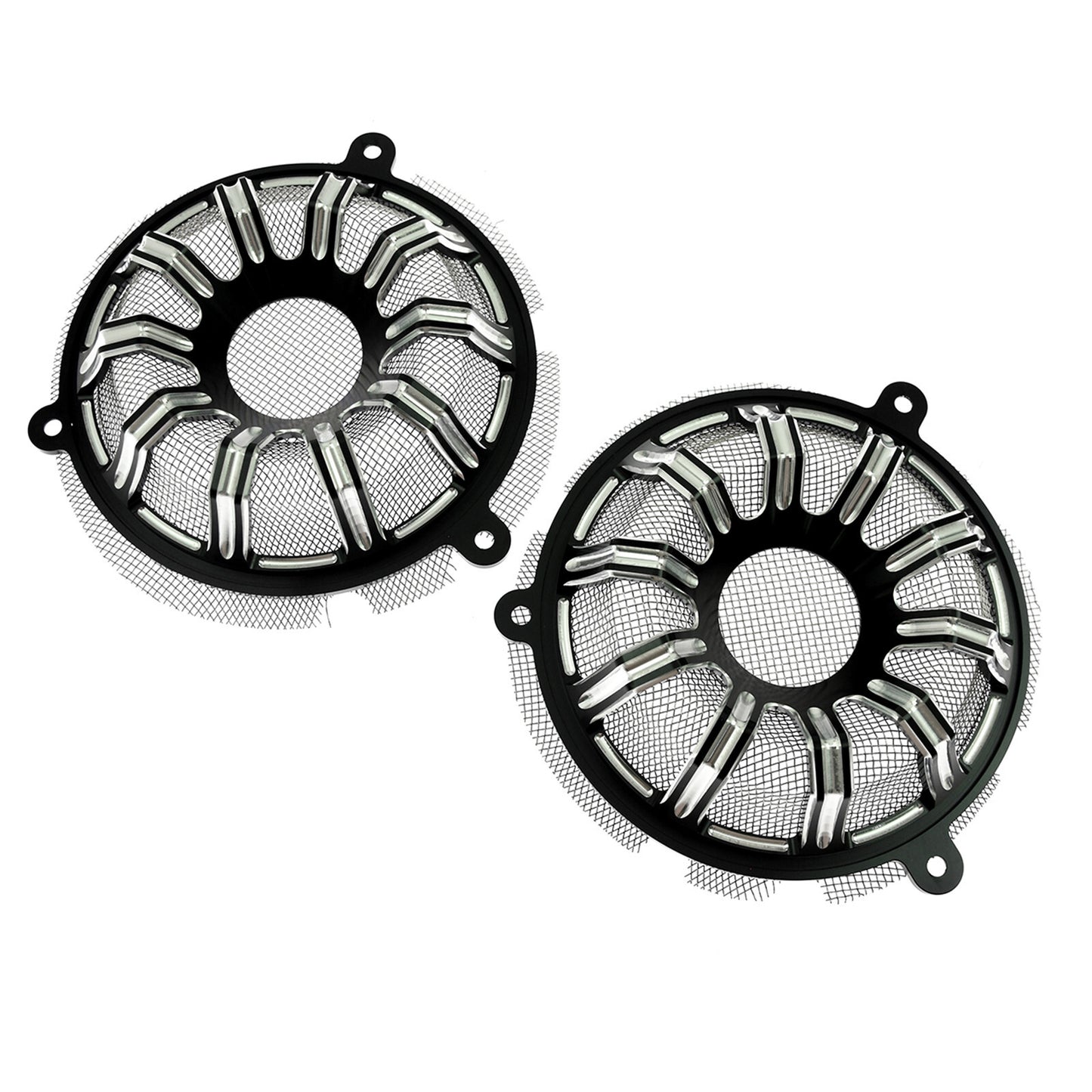 CNC Cut Front Speaker Grill Masks Cover Fit for Harley Touring Glide 2014-2021