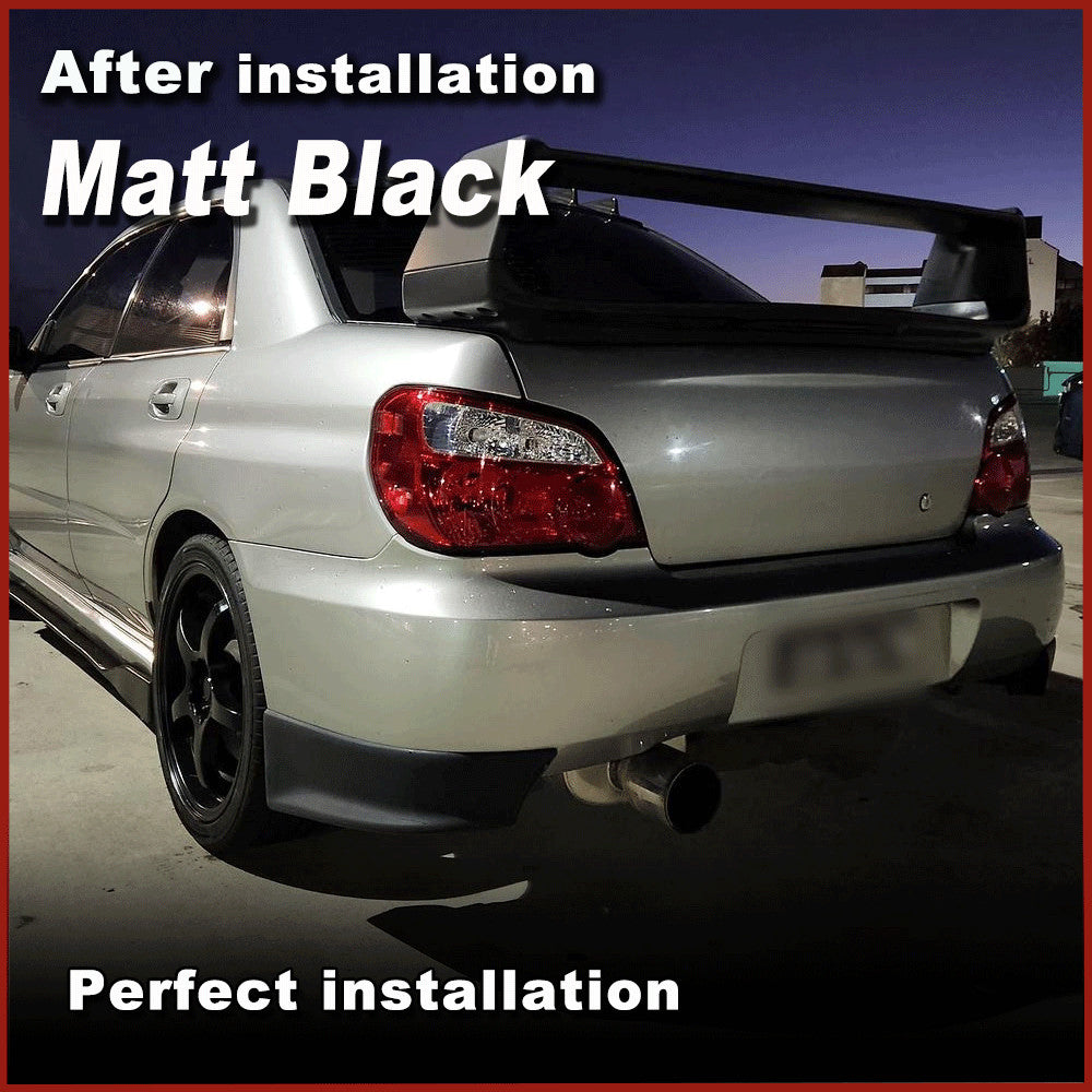 PU Rear Bumper Flaps Splitters Lip Spoiler for Subaru GD Impreza WRX Sedan 03-05