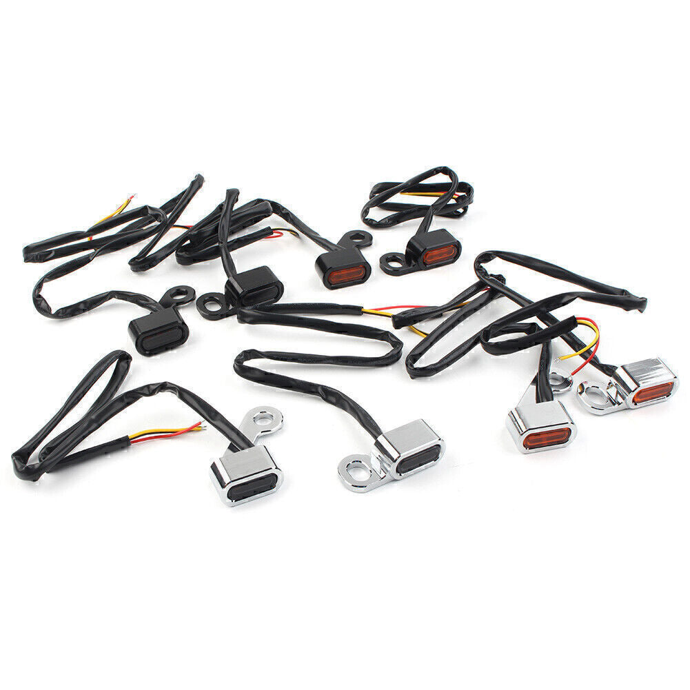 Amber LED Turn Signal Indicator Light Fit for Harley Touring Electra Glide 09-17 Q