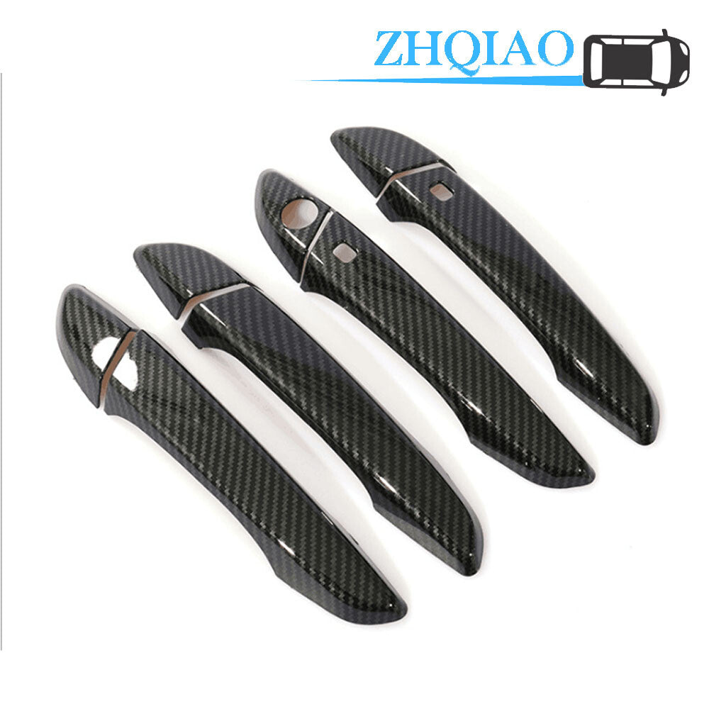 8PCS Black Titanium Outer Side Door Handle Cover Trim Fits for Hyundai Mistra 2017