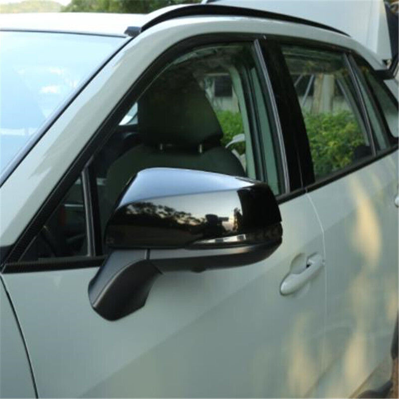 Glossy Black 2X Side Rearview Mirror Cover Cap Trim for Toyota for Sienna 2021-2023