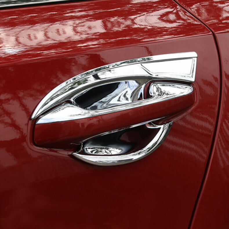 Chrome Car Exterior Door Handle Bowl molding Cover Trim for Kia Forte 2019-2021