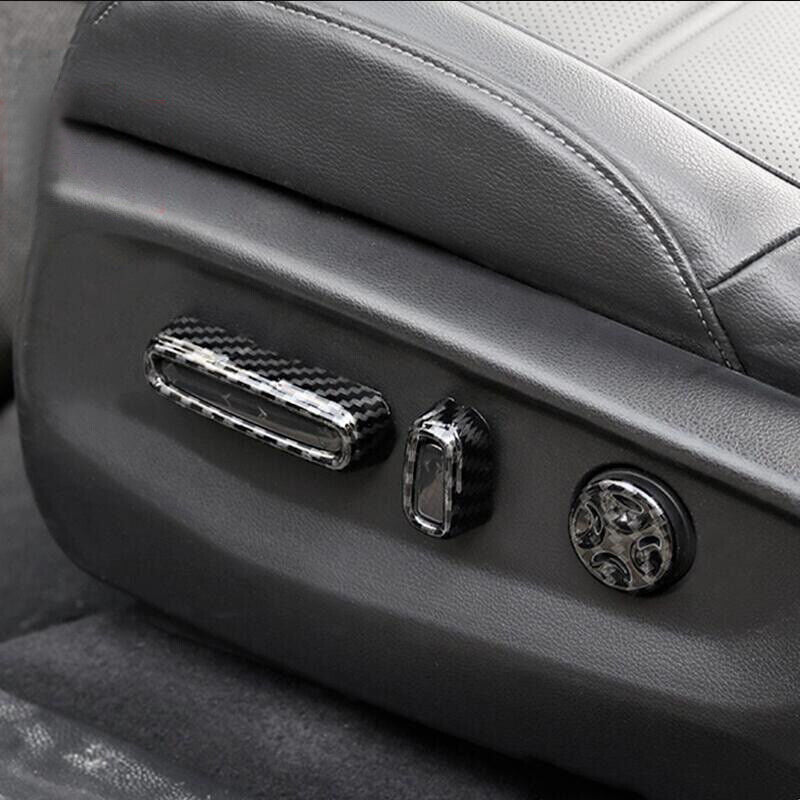 for Honda CR-V 2023-2024 Carbon Fiber for Seat Adjustment switch Button Cover Trim