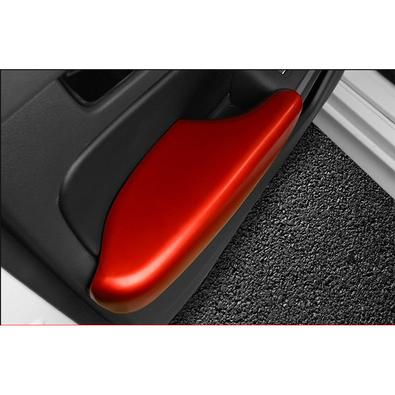 for Honda for Civic Sedan 2022-2023 Matte Red Inner Door Armrest Panel Cover Trim 4P