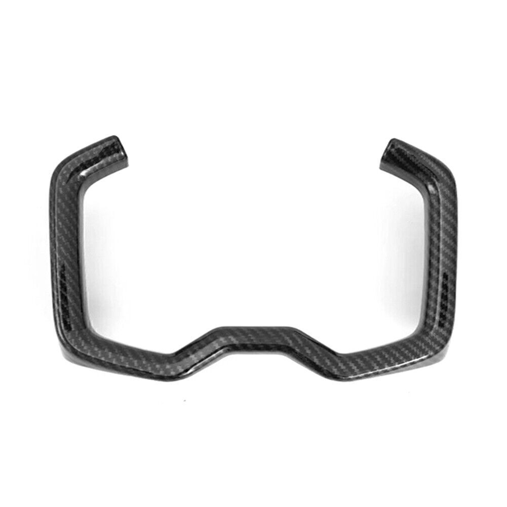 Inner Water Cup Holder Frame Cover Trim for Toyota RAV4 2019 2020 Carbon Fiber