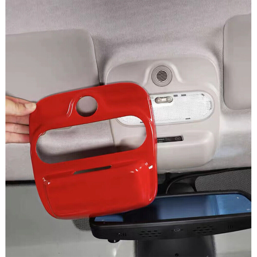 Front Reading Lamp Frame Cover Trim Fit for Mercedes-Benz for SMART 15-18 Bright Red