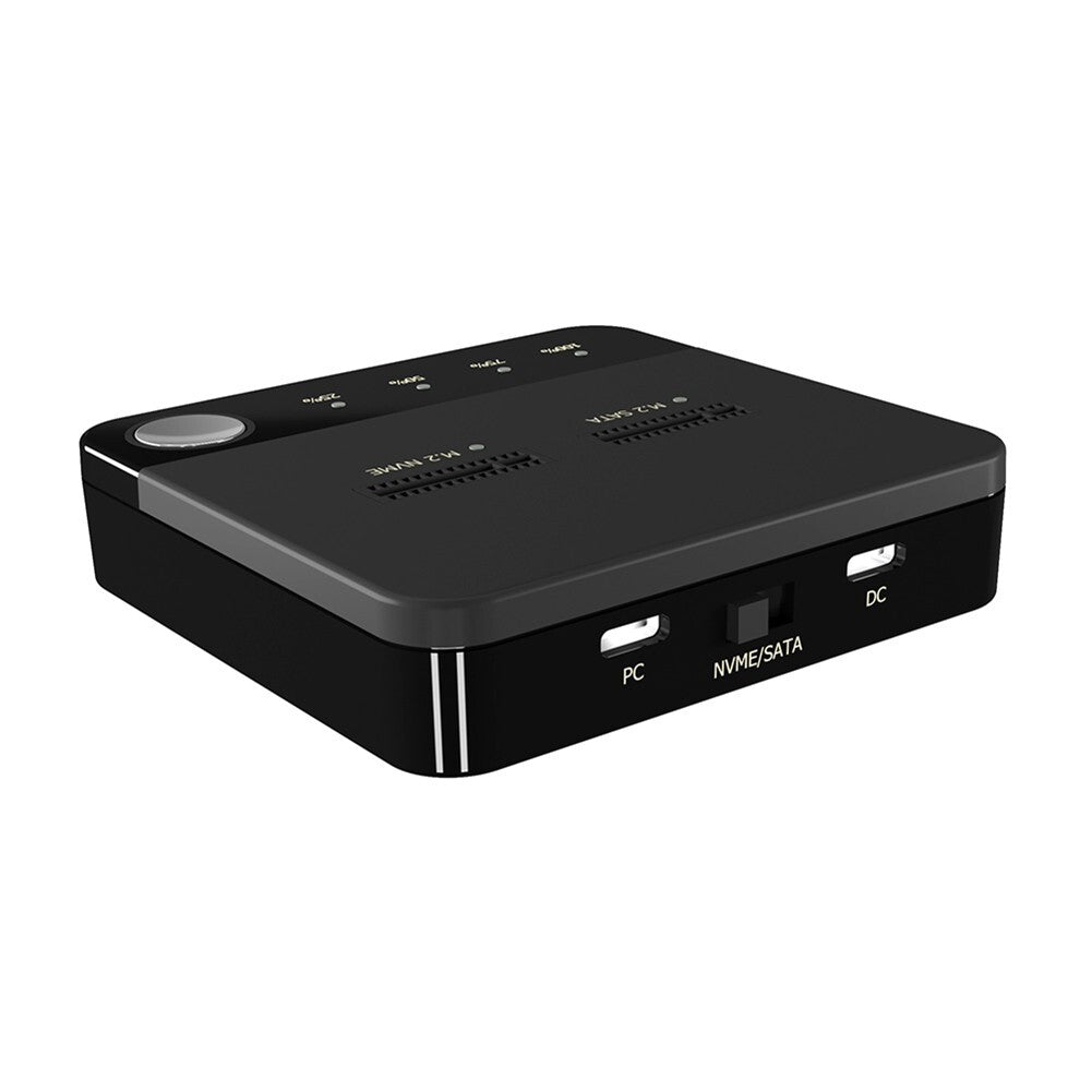 2 Bay M.2 For SATA Clone Docking Station,SSD Duplicator Support One-Key