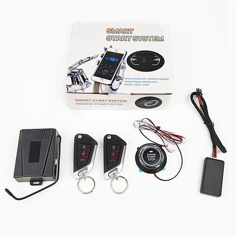 Keyless Entry Engine Start Alarm System Push Button APP Remote Starter Stop 1PC v