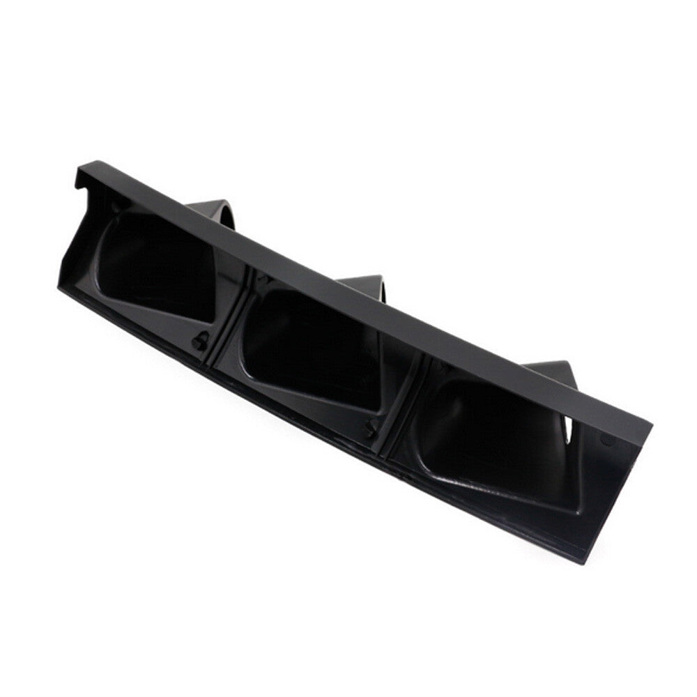 52mm 3-Hole Car A Pillar Dash Gauge Pod Mount Holder Cover Black Q