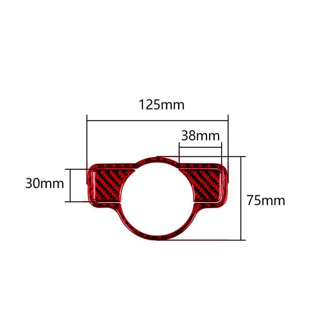 for Mercedes-Benz ACE CLA GLA GLK Red Carbon Fiber Headlight Button Trim B