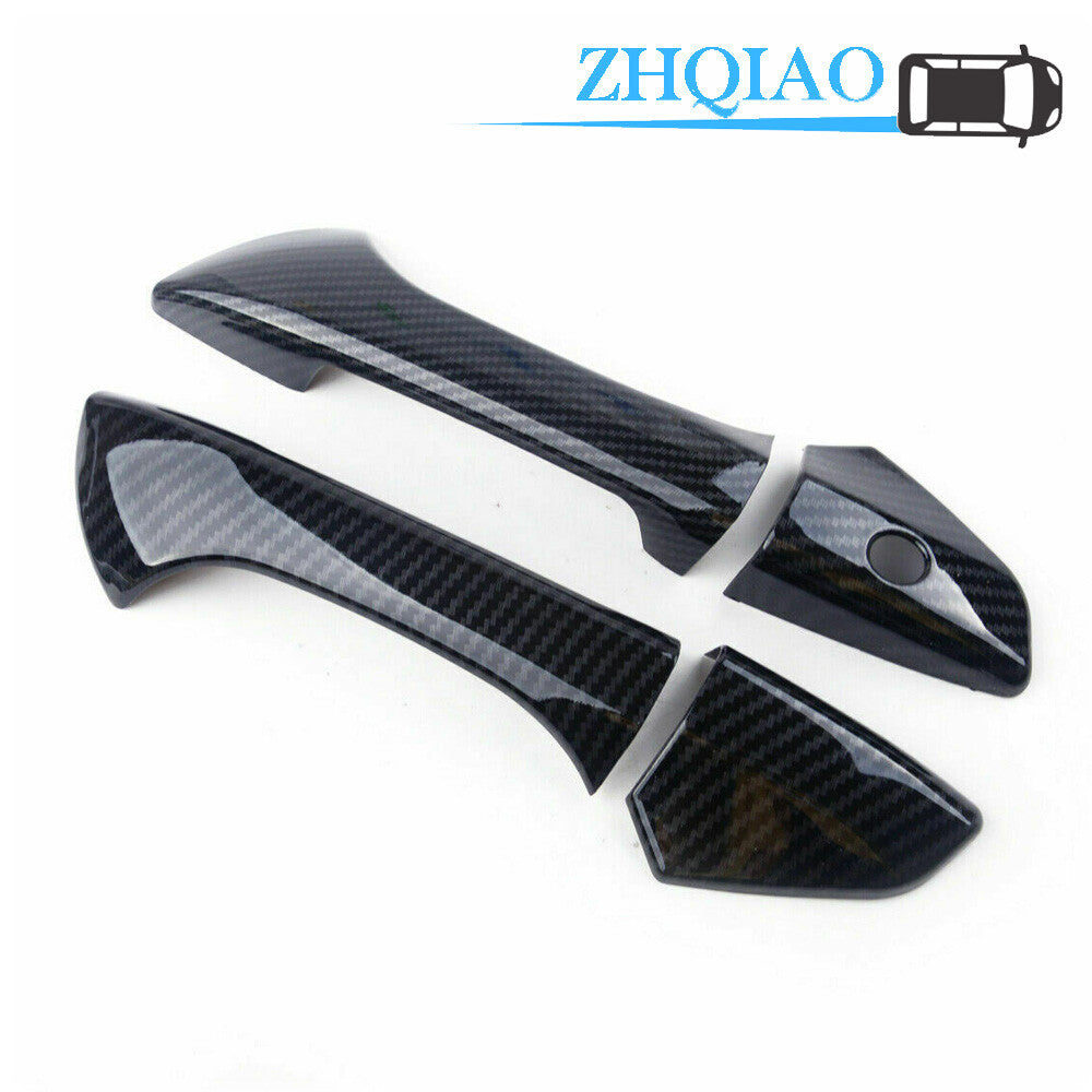Carbon Fiber Style Door Handle Covers Trims Fit for Honda Accord Sedan 2008-2012