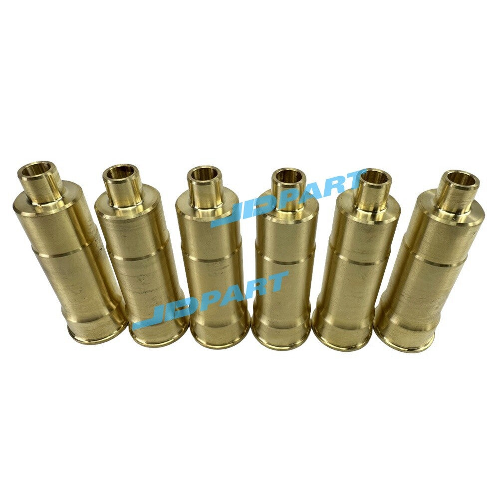 Suitable for 6 PCS 6D16 fuel injector nozzle sleeves for excavator engines -