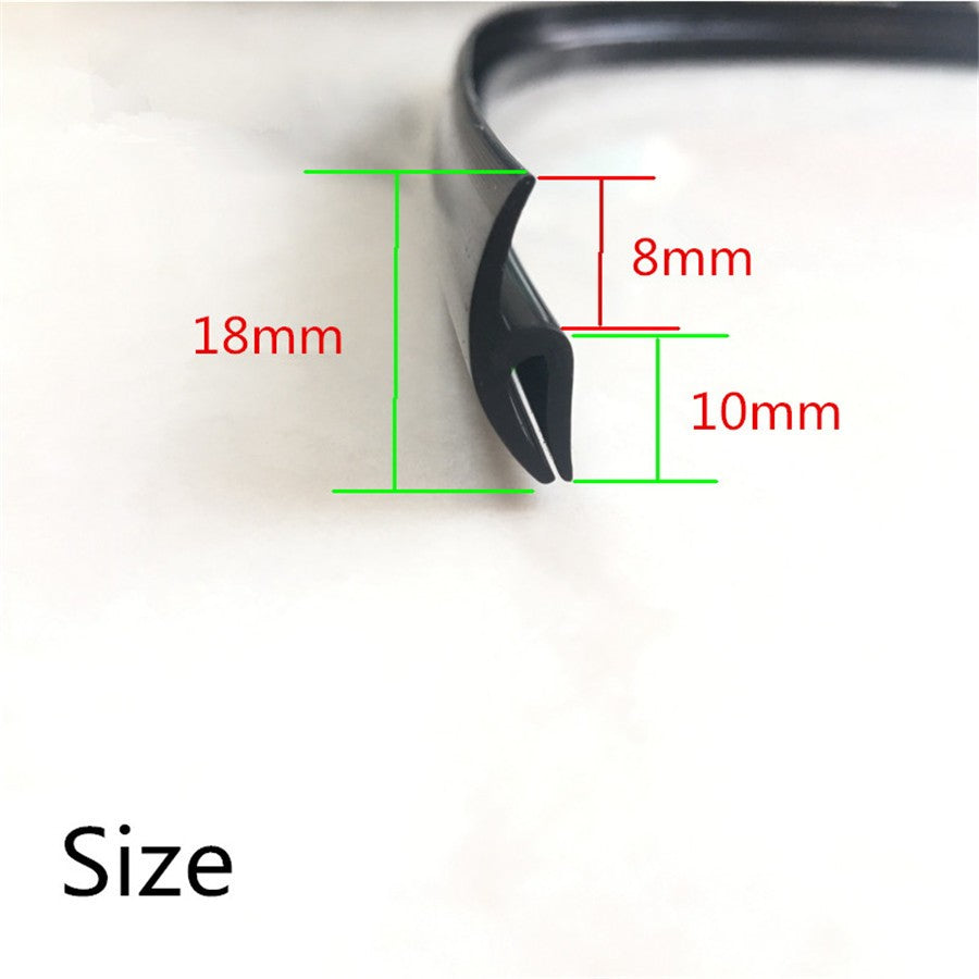 Universal 1.7M Auto Car Aging Ageing Rubber Seal Under Front Windshield Wiper