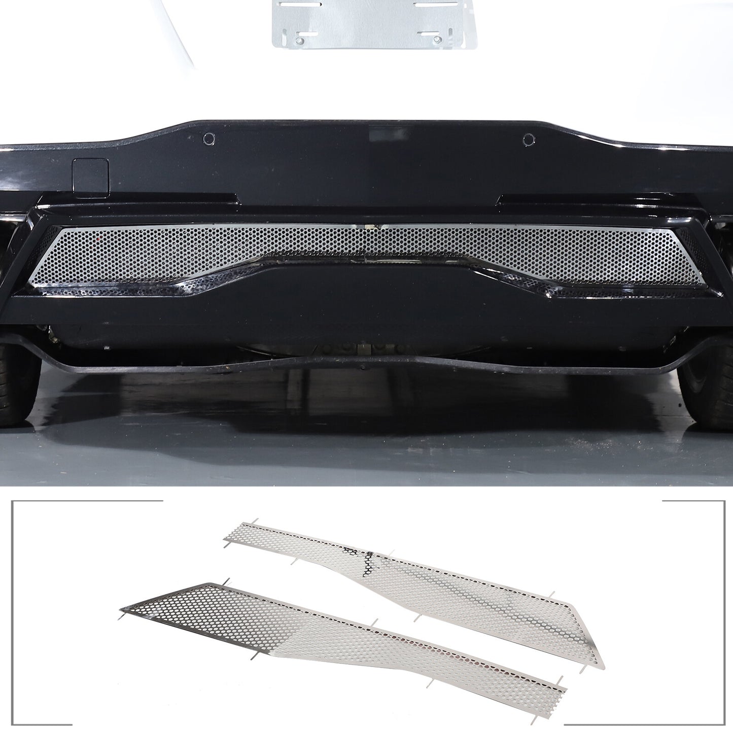 ABS glossy black front and rear badge decorative ring suitable for Subaru WRX 2021-2023- v