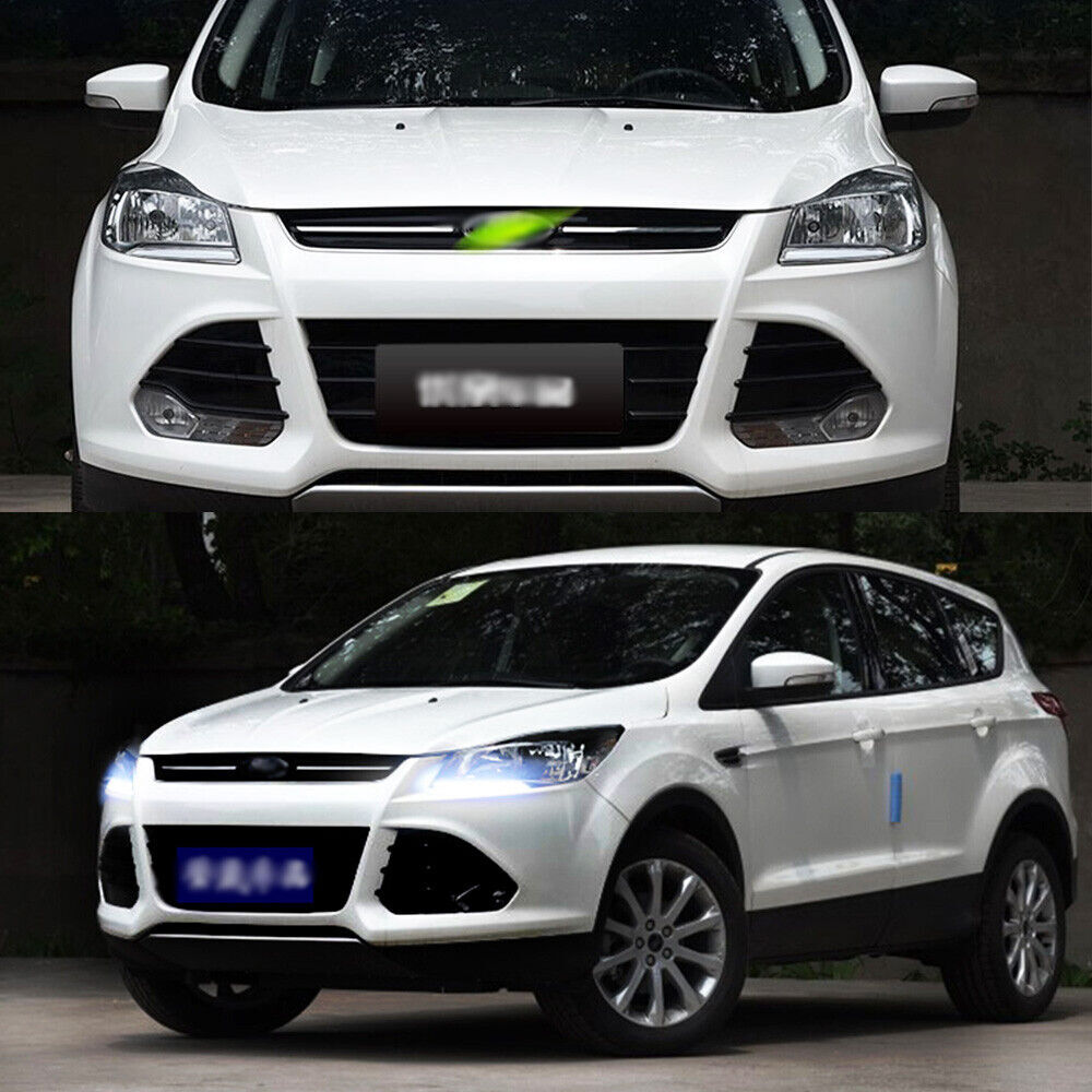 LED DRL Daytime Running Lights Fog Lamp Accessories for ford Escape 2013-2016 Q