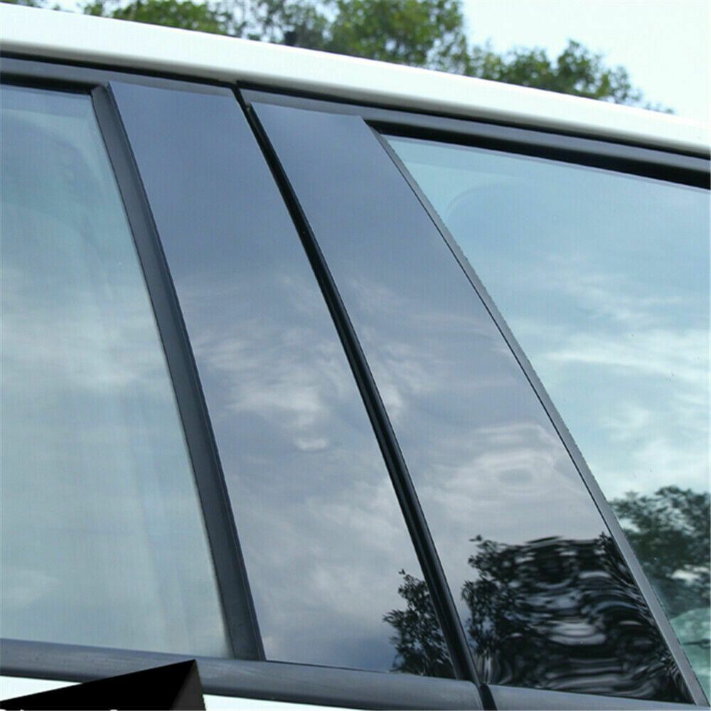 BLACK Pillar Post for Jeep Grand Cherokee 2011-2021 6P Door Trim Window Cover PC