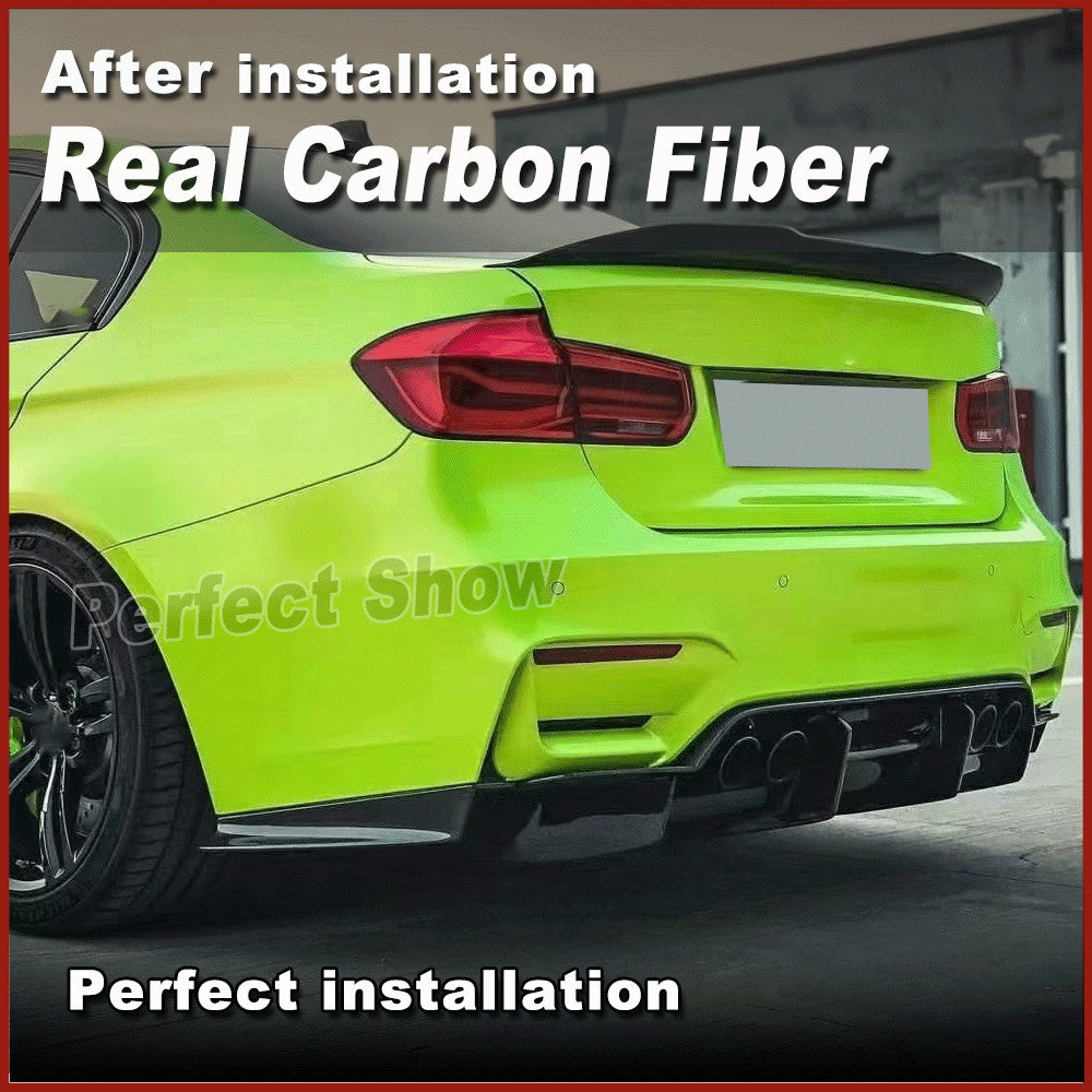4PCS Rear Bumper Diffuser Lip Splitters Fit for BMW F80 M3 F82 F83 M4 2014-2019